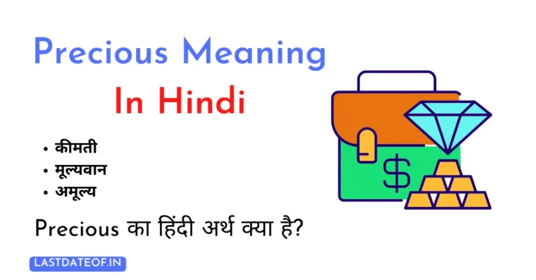 Precious Meaning In Hindi | Precious का हिंदी अर्थ क्या है?