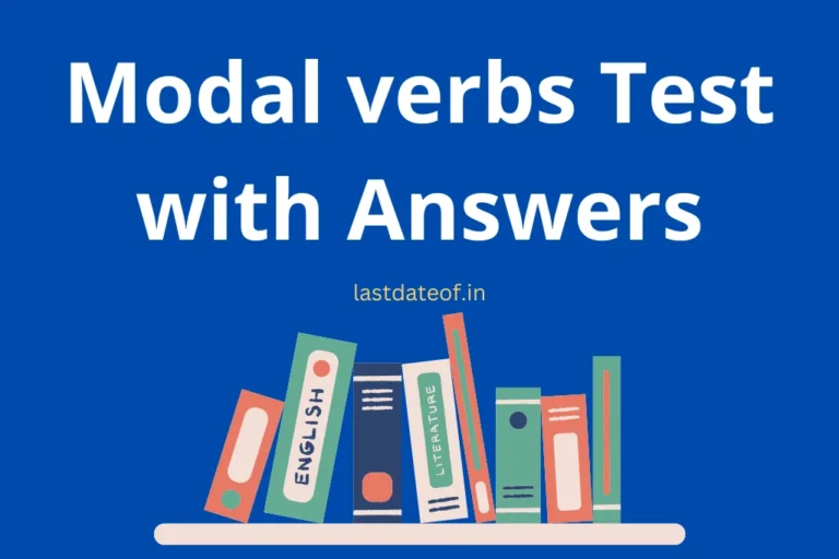 Modal verbs test with Answers | English Grammar Quiz