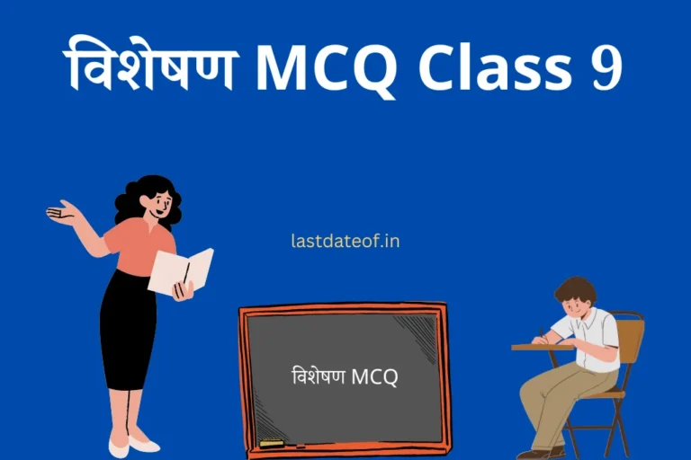 विशेषण MCQ Class 9 Visheshan Questions in Hindi